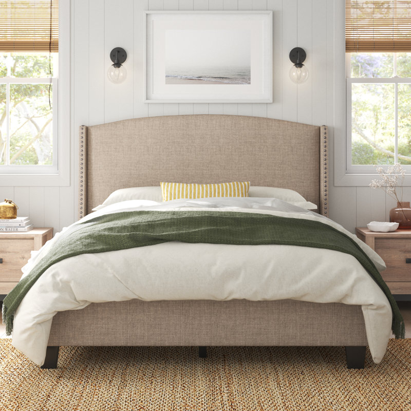 Sand & Stable Dionis Queen Upholstered Low Profile Standard Bed
